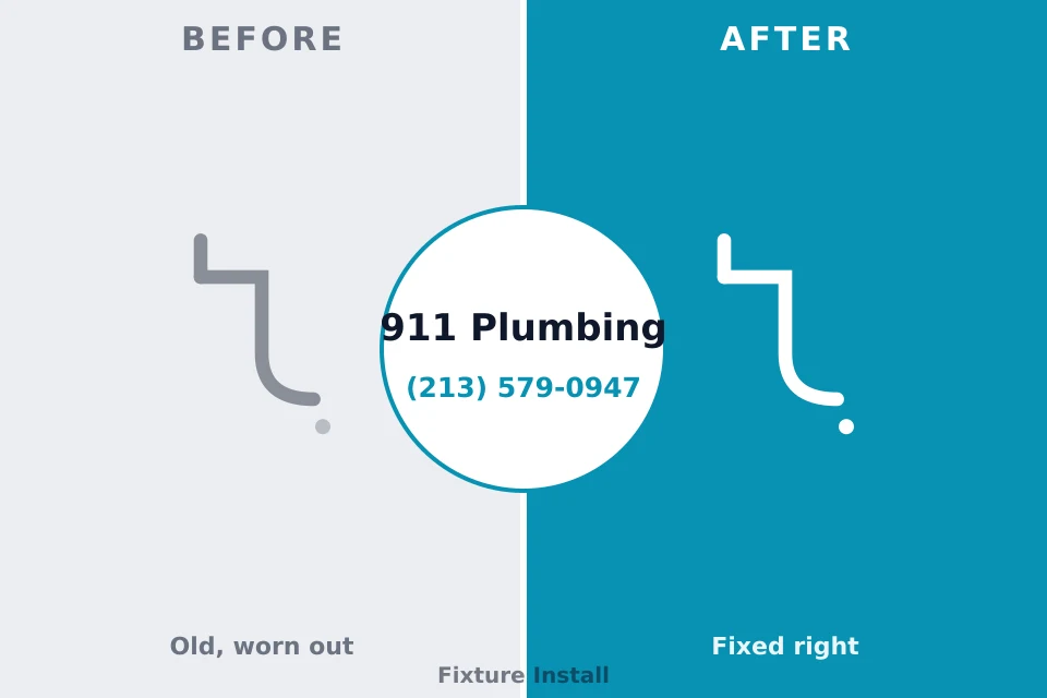 Before and after: plumbing repair Eastover, NC